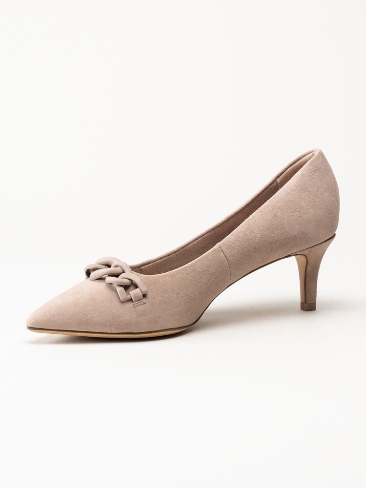 Tamaris - Beige pumps i mocka