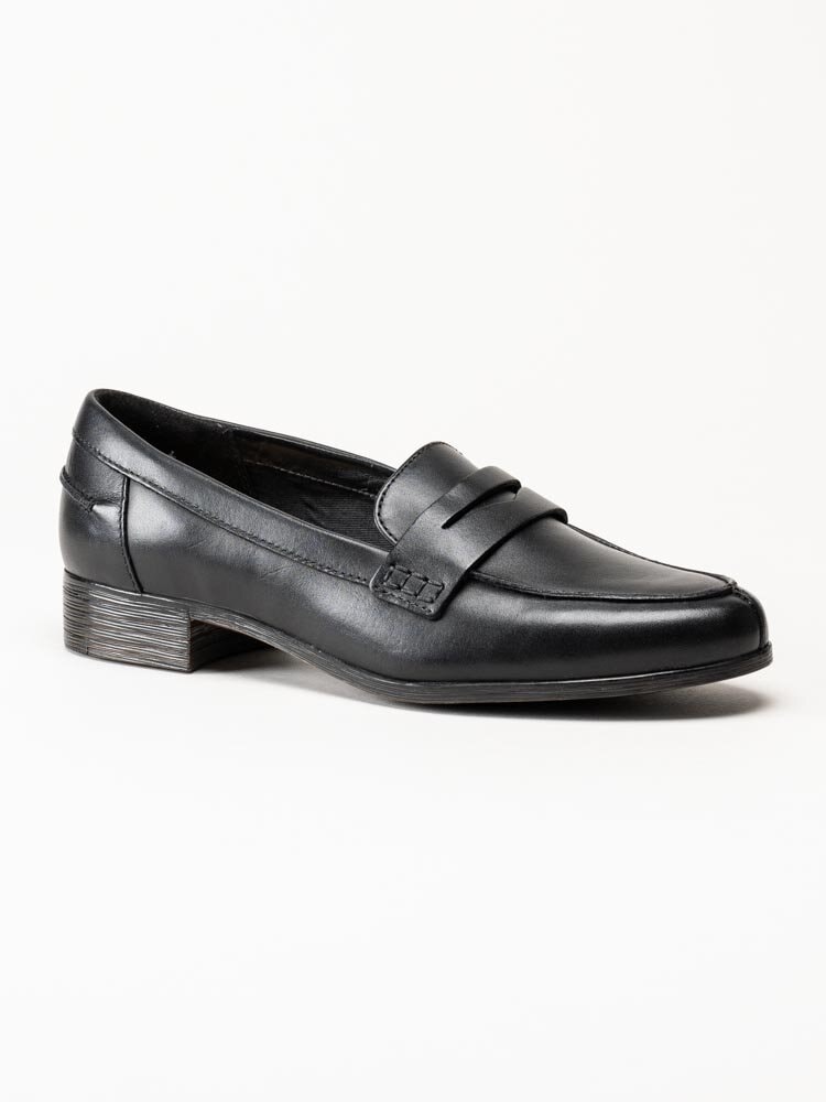 Clarks - Hamble Loafer - Svarta loafers i skinn