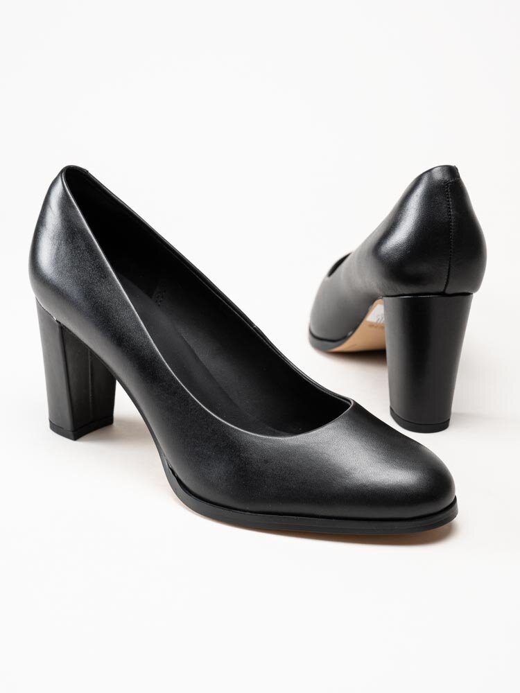 Clarks - Kaylin Cara 2 - Svarta pumps i skinn