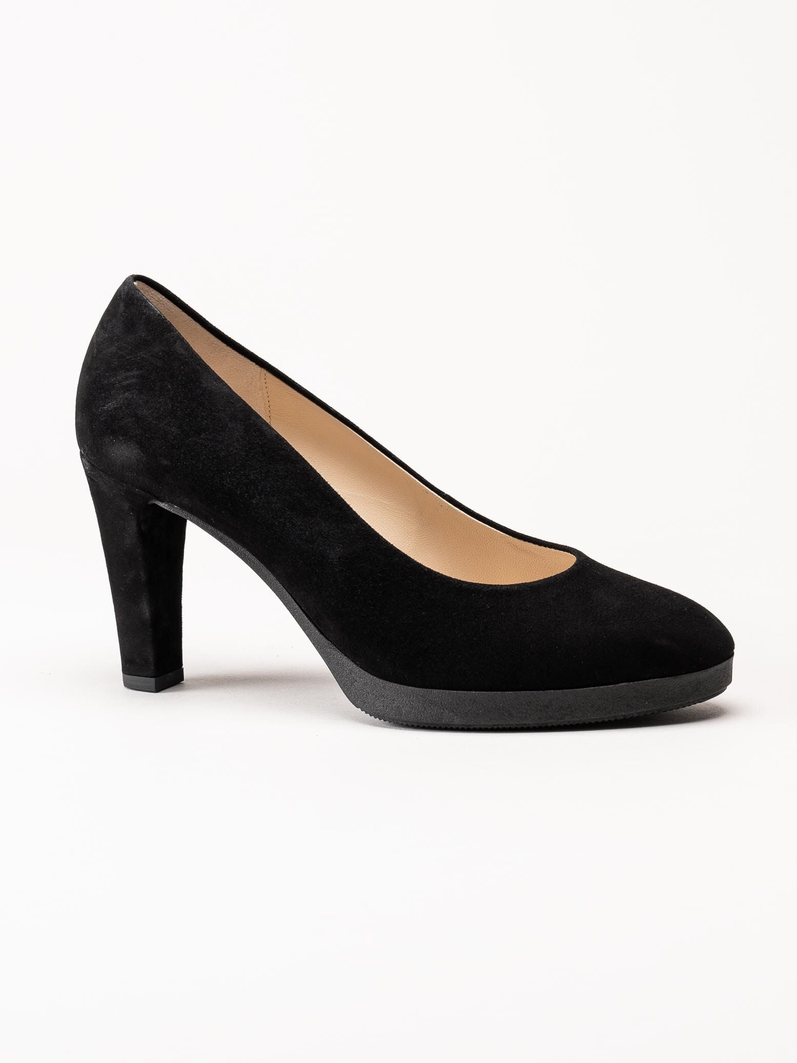 Gabor - Svarta pumps i mocka