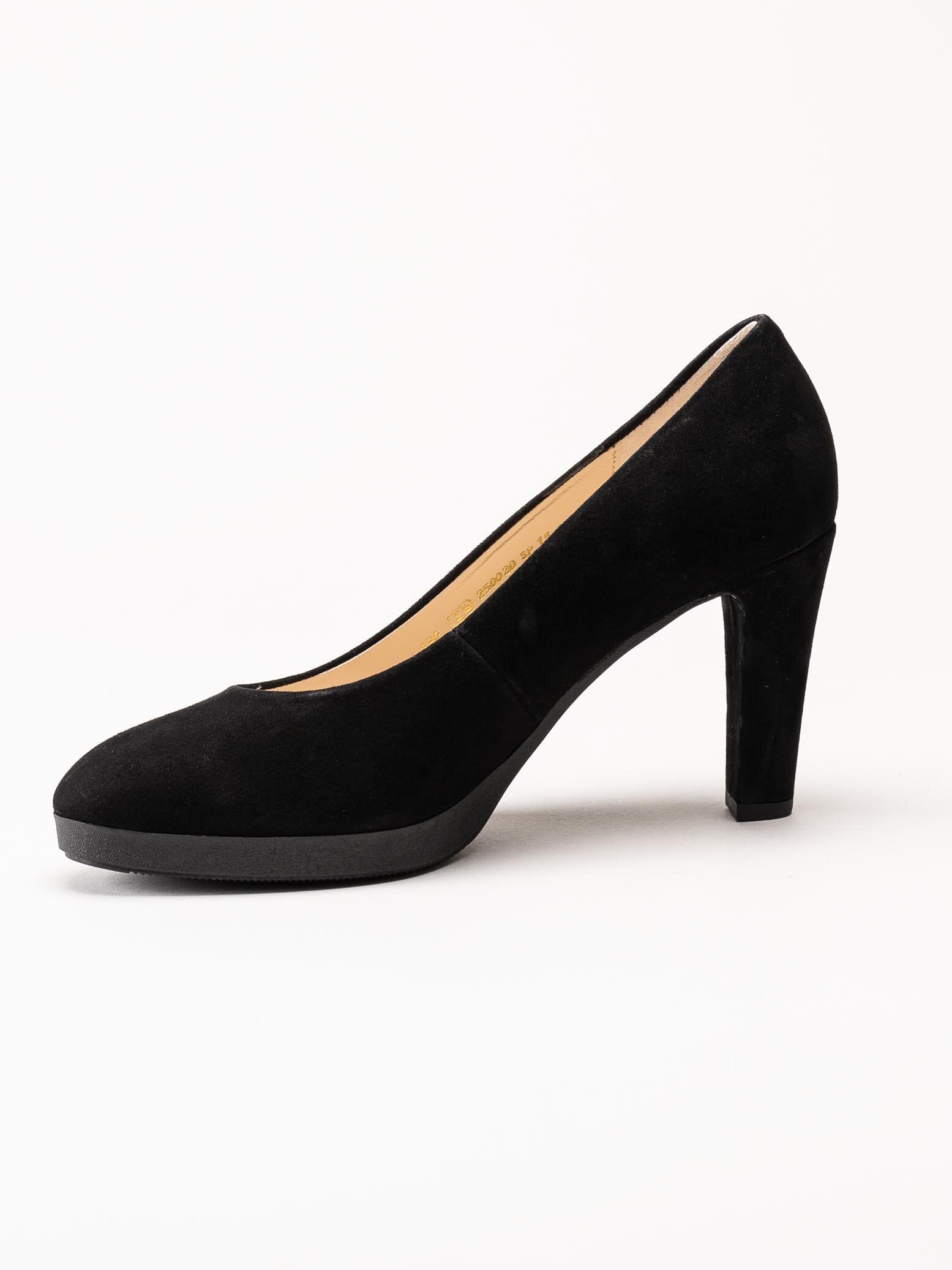 Gabor - Svarta pumps i mocka