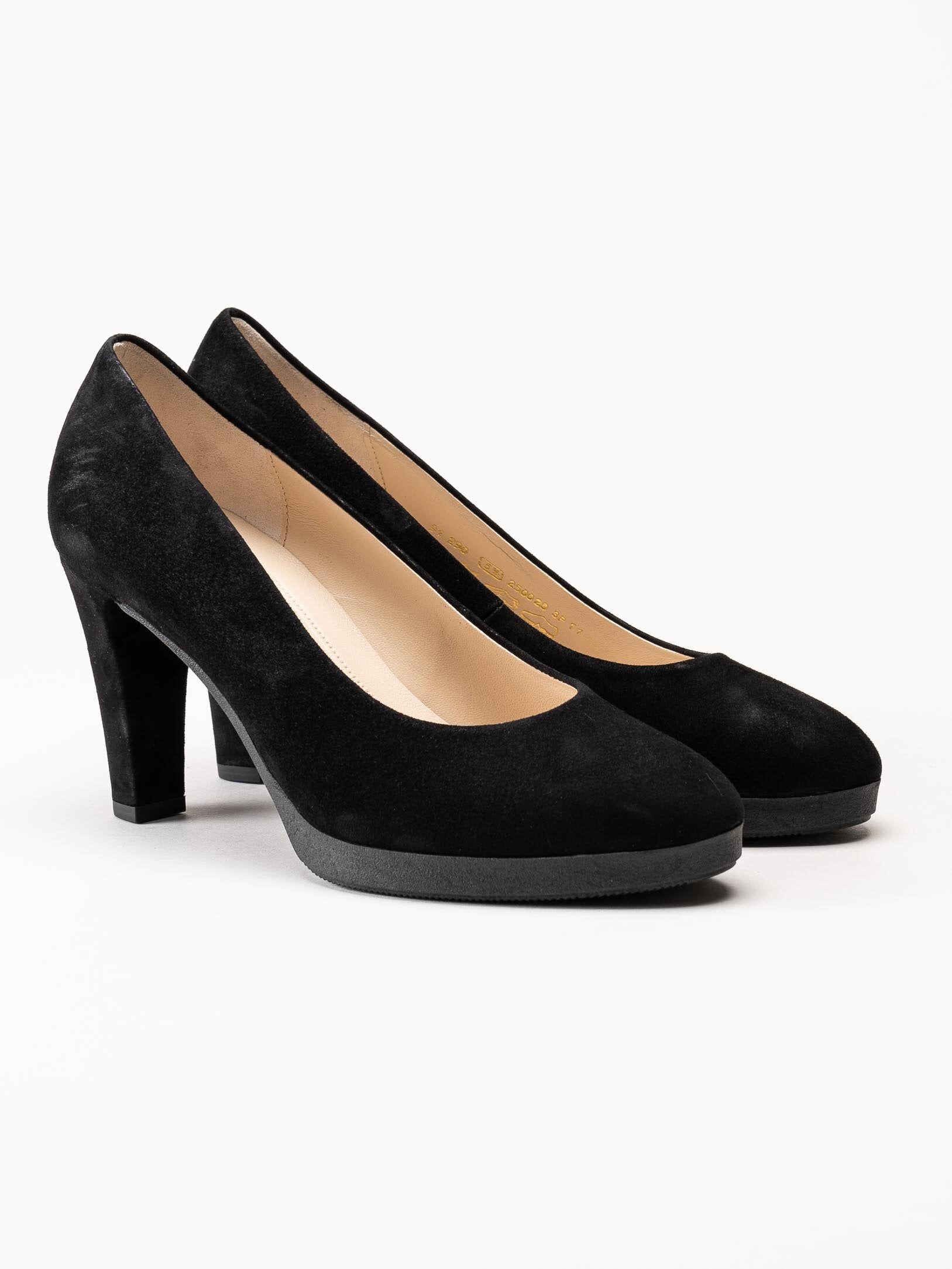 Gabor - Svarta pumps i mocka