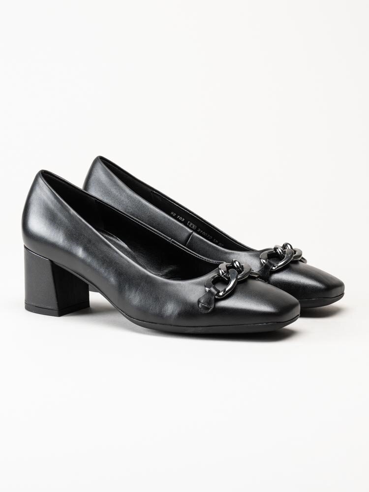 Gabor - Svarta pumps i skinn