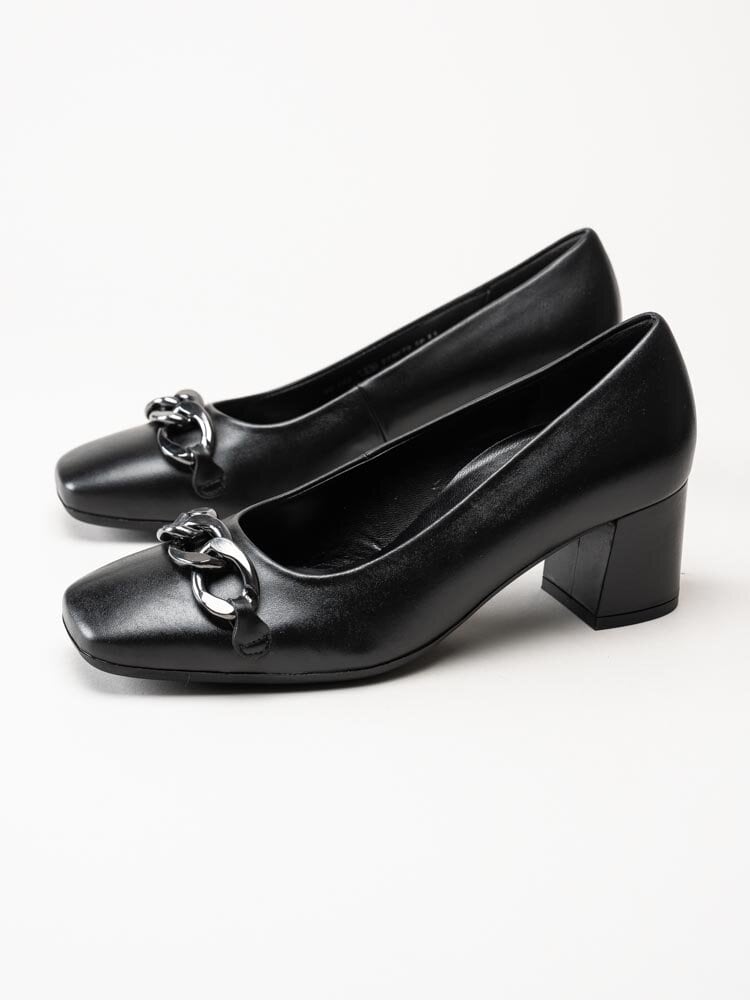 Gabor - Svarta pumps i skinn