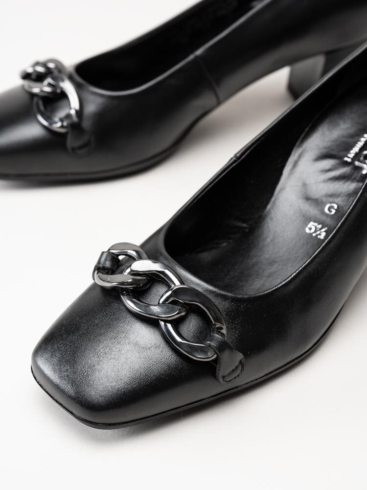 Gabor - Svarta pumps i skinn