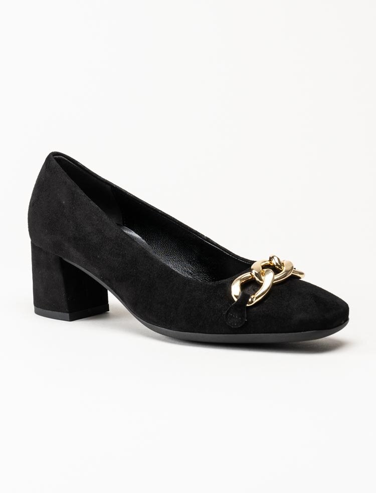Gabor - Svarta pumps i mocka