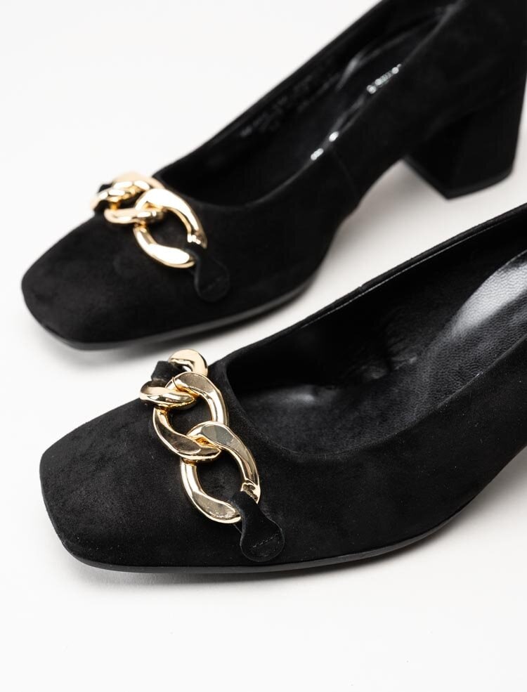 Gabor - Svarta pumps i mocka