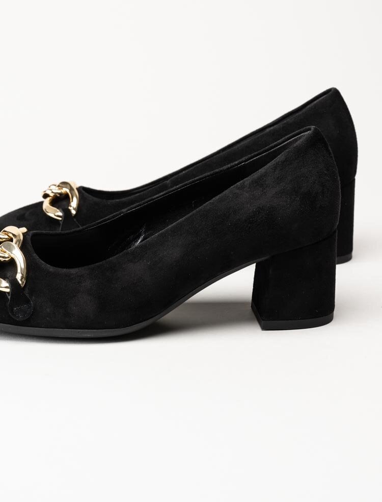 Gabor - Svarta pumps i mocka