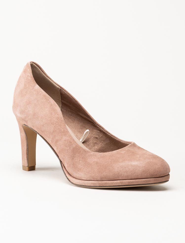 Tamaris - Rosa pumps i mocka