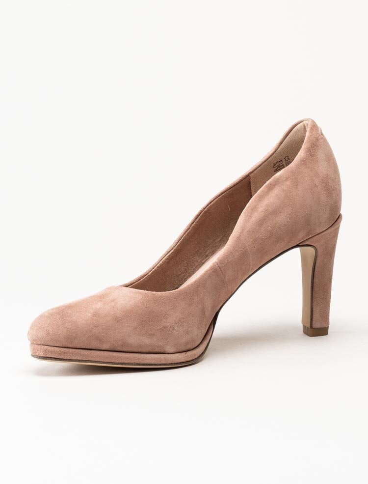 Tamaris - Rosa pumps i mocka