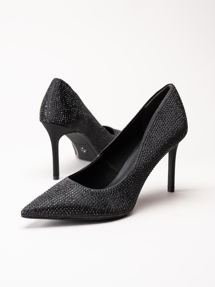 Tamaris - Svarta pumps med strass