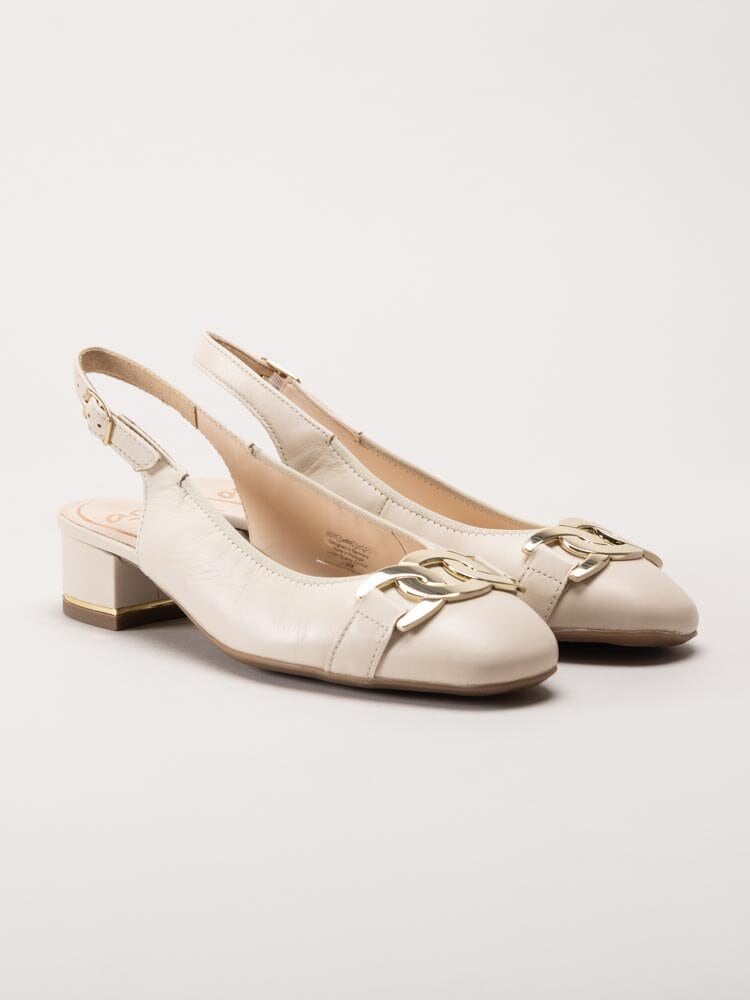 Ara - Graz Highsoft - Beige slingbacks i skinn