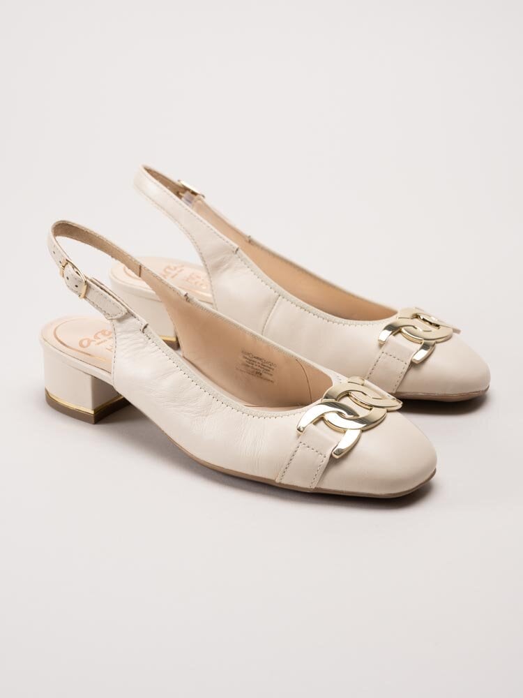 Ara - Graz Highsoft - Beige slingbacks i skinn