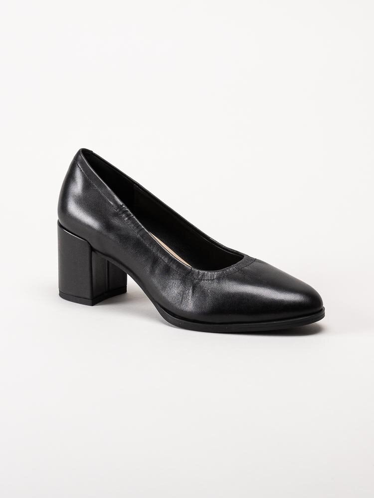 Clarks - Freva55 Court - Svarta pumps i skinn