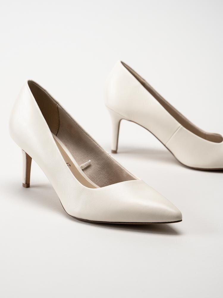 Tamaris - Off white pumps i skinnimitation