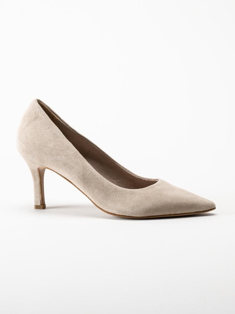 Tamaris - Beige pumps i mocka