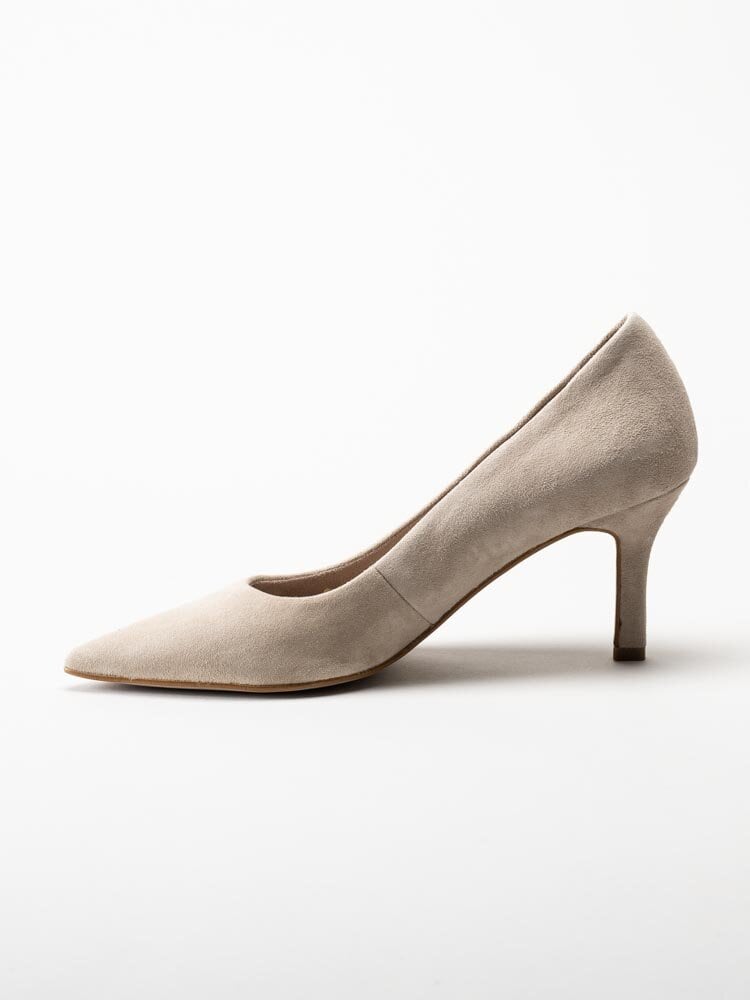 Tamaris - Beige pumps i mocka