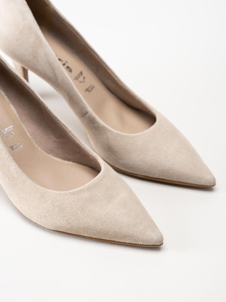 Tamaris - Beige pumps i mocka