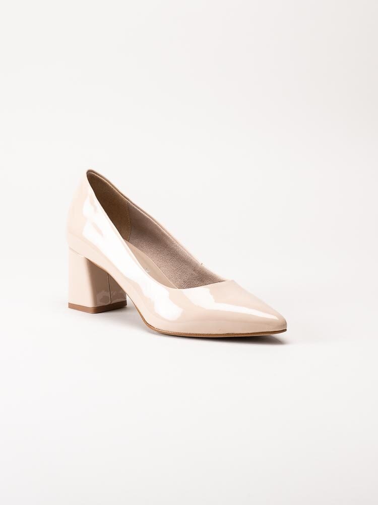 Tamaris - Beige lackpumps