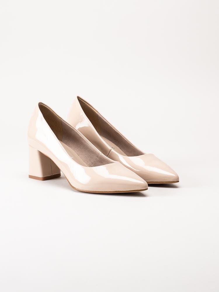 Tamaris - Beige lackpumps