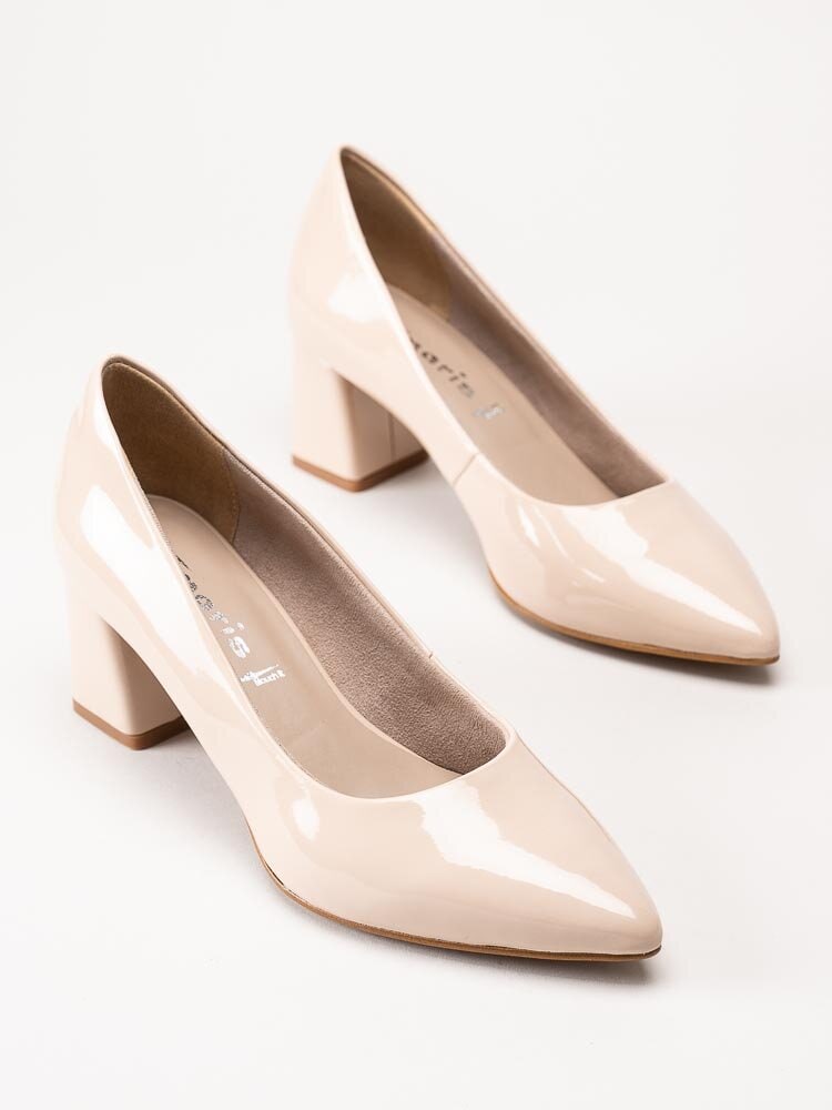 Tamaris - Beige lackpumps