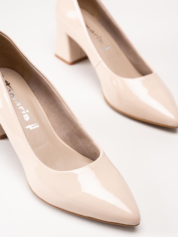 Tamaris - Beige lackpumps