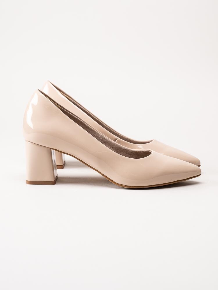 Tamaris - Beige lackpumps