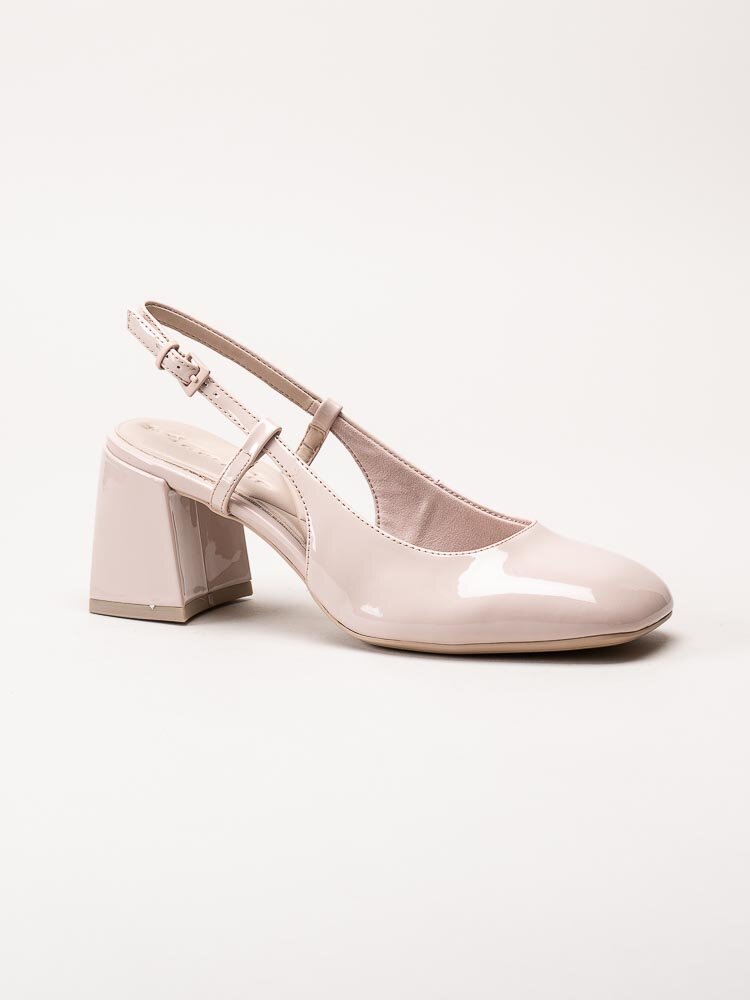 Tamaris - Puderrosa slingbacks med blockklack