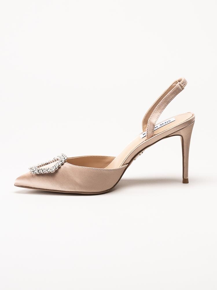 Steve Madden - Lucent - Beige slingbacks i satin