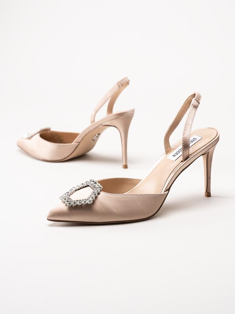 Steve Madden - Lucent - Beige slingbacks i satin