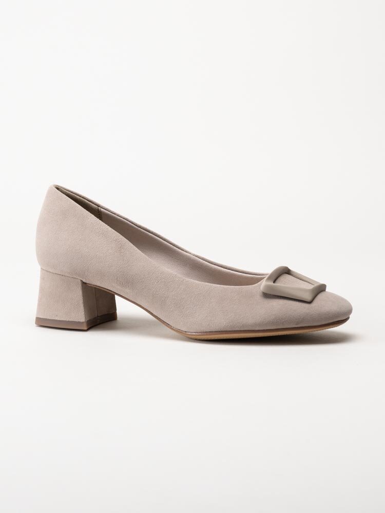 Tamaris - Beige pumps i mocka