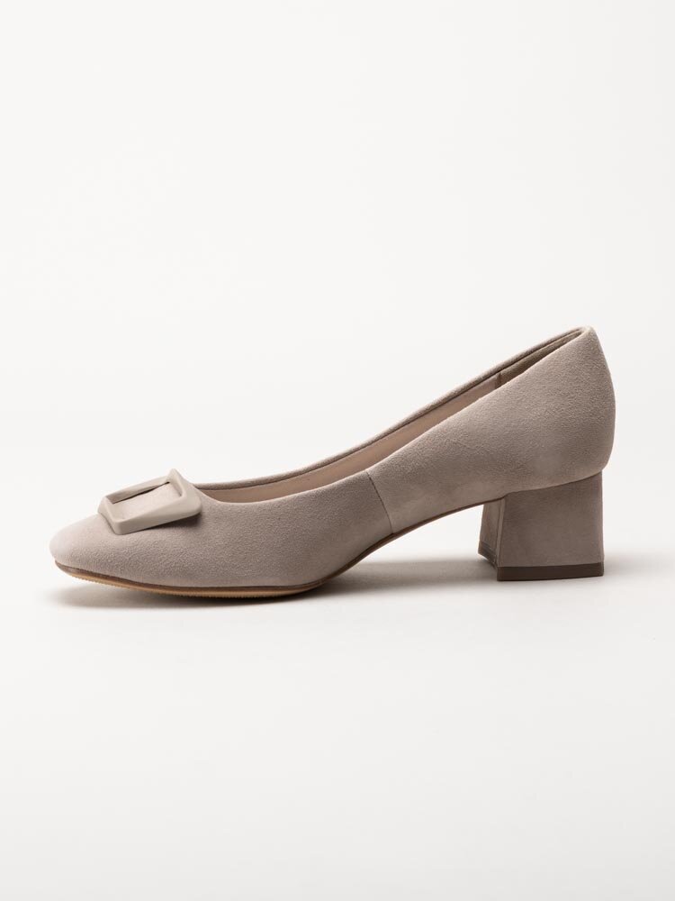 Tamaris - Beige pumps i mocka