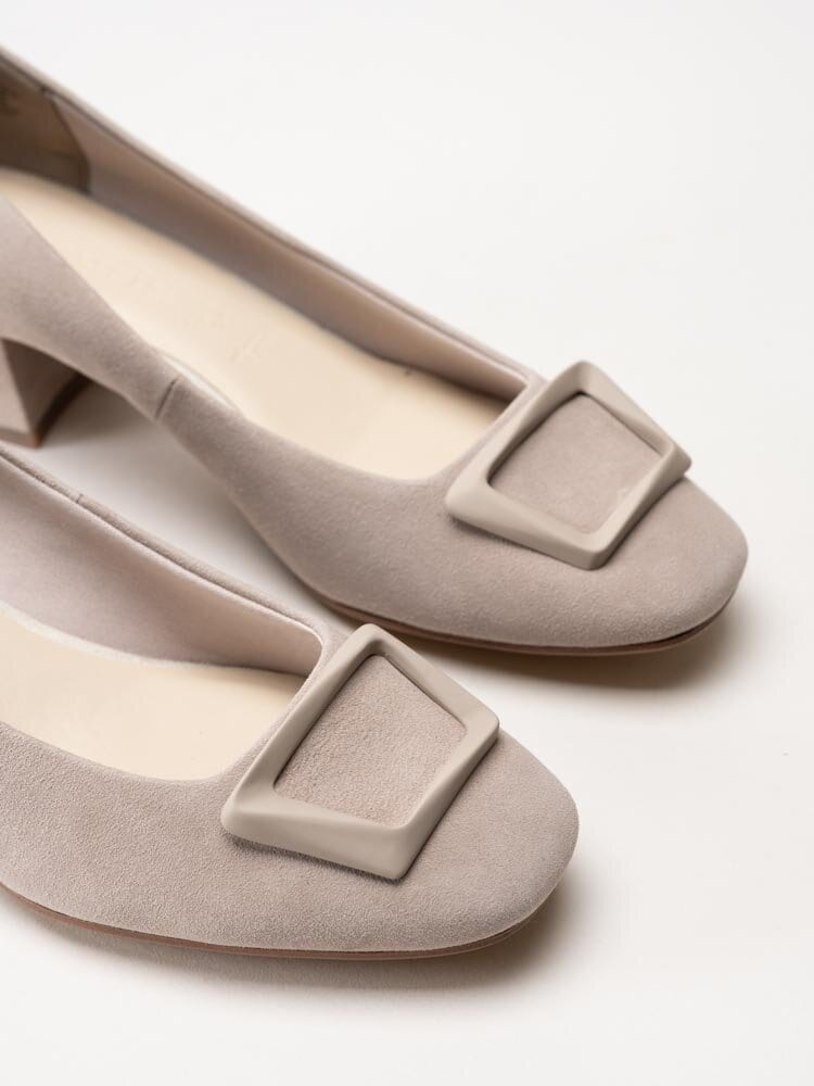 Tamaris - Beige pumps i mocka