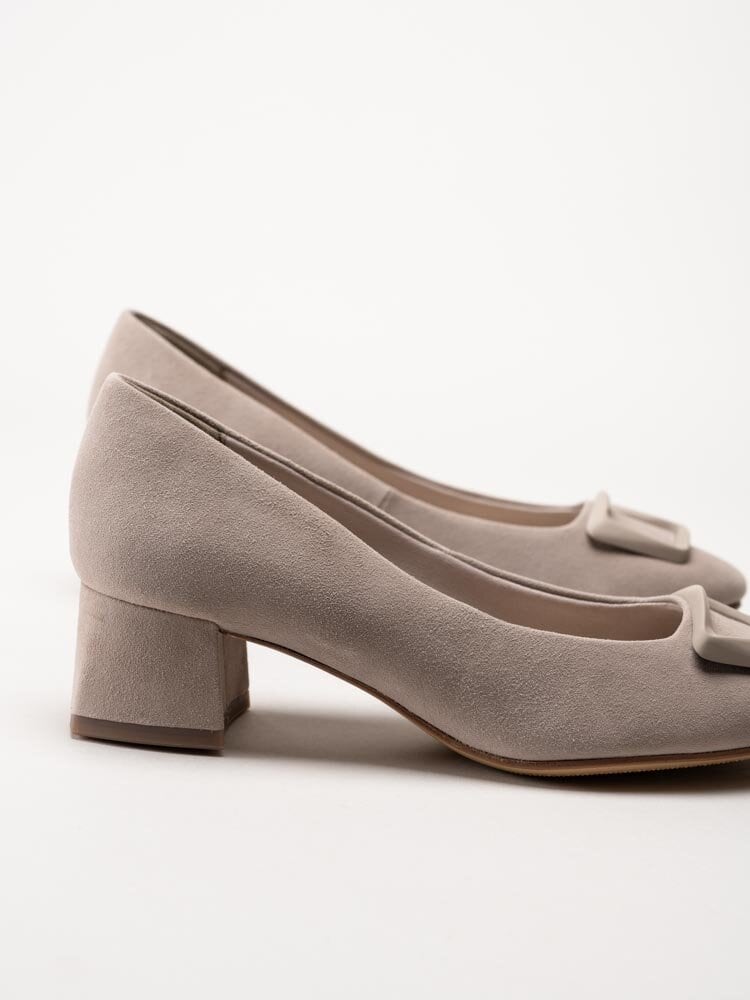 Tamaris - Beige pumps i mocka