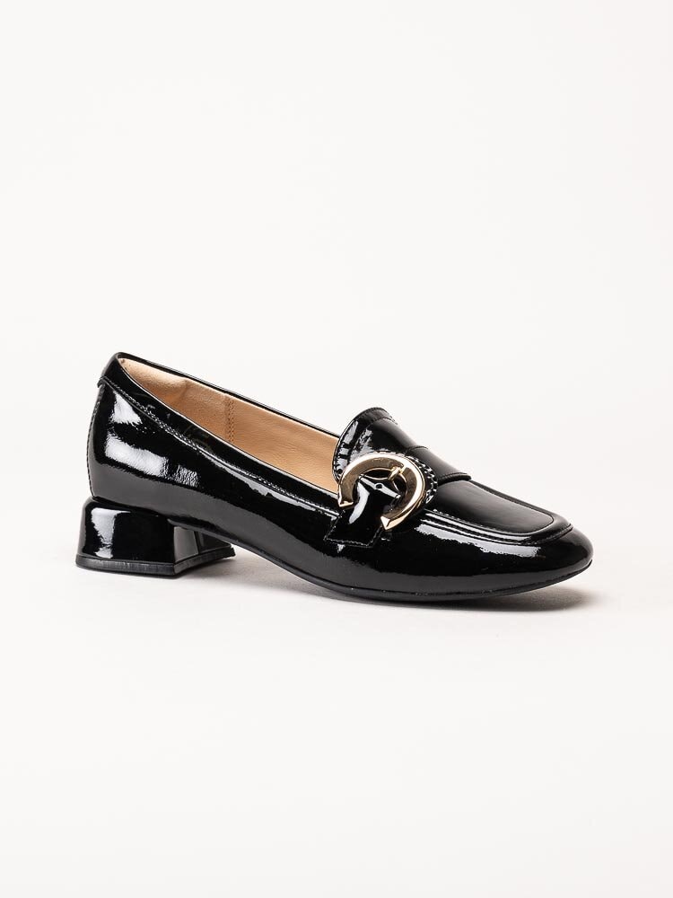 Clarks - Daiss30 Trim - Svarta loafers i lackskinn
