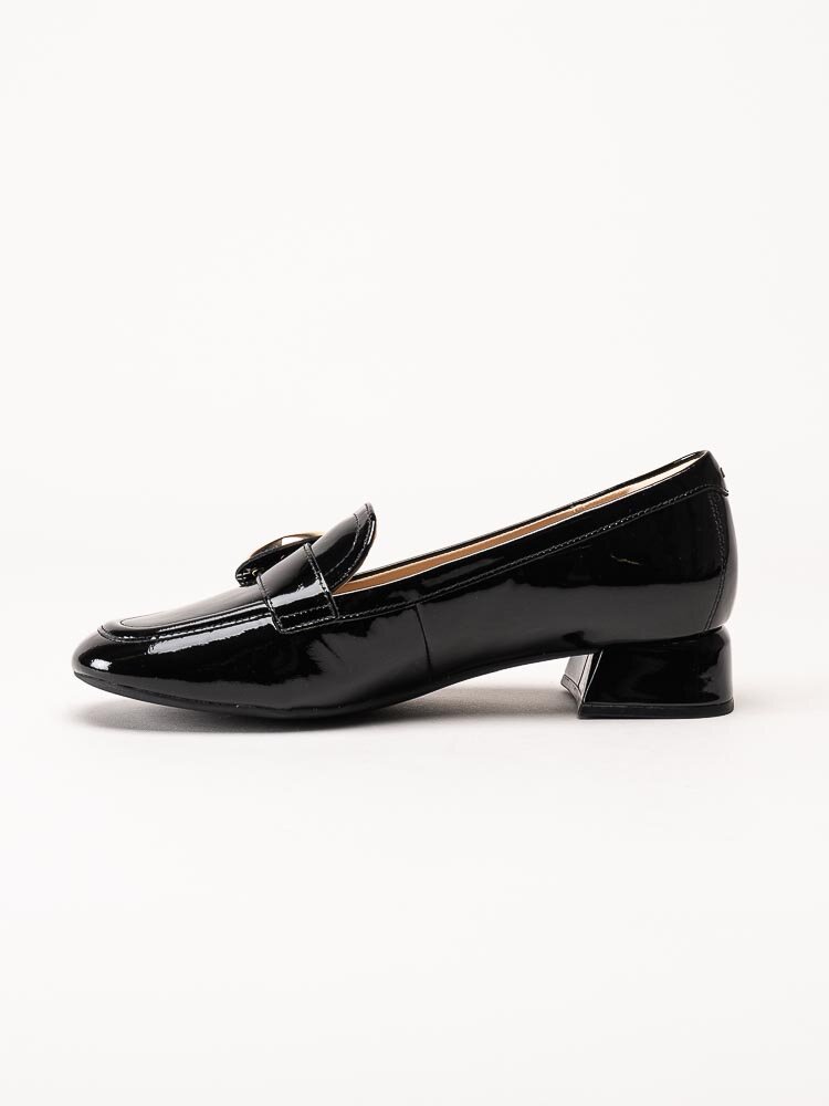 Clarks - Daiss30 Trim - Svarta loafers i lackskinn