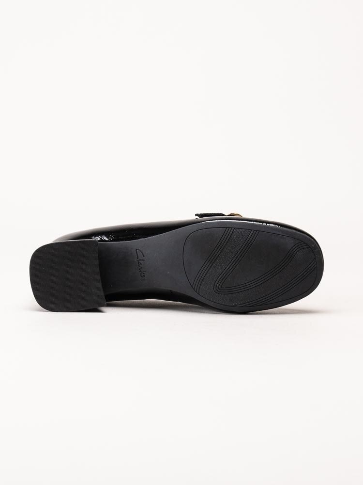 Clarks - Daiss30 Trim - Svarta loafers i lackskinn