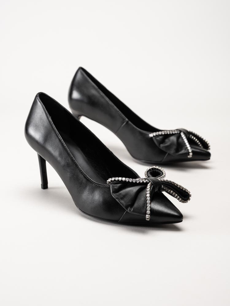 Copenhagen Shoes - Her Moments leather - Svart pumps i skinn