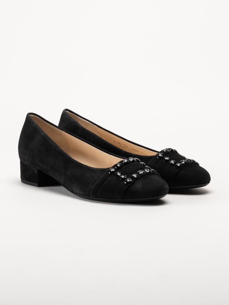 Gabor - Svarta pumps i mocka