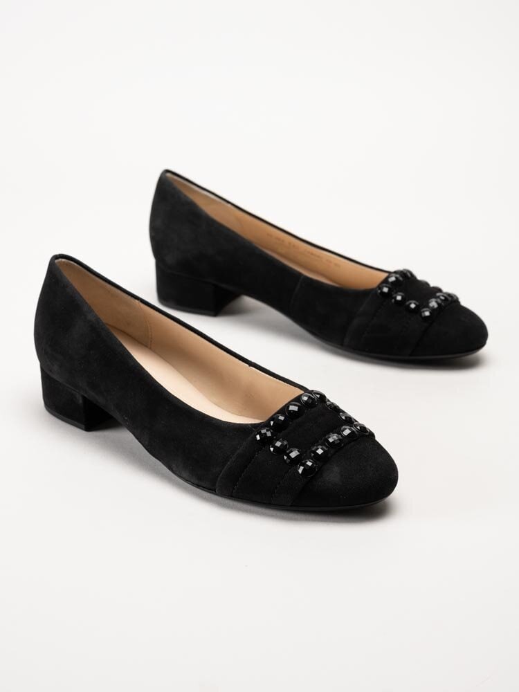 Gabor - Svarta pumps i mocka