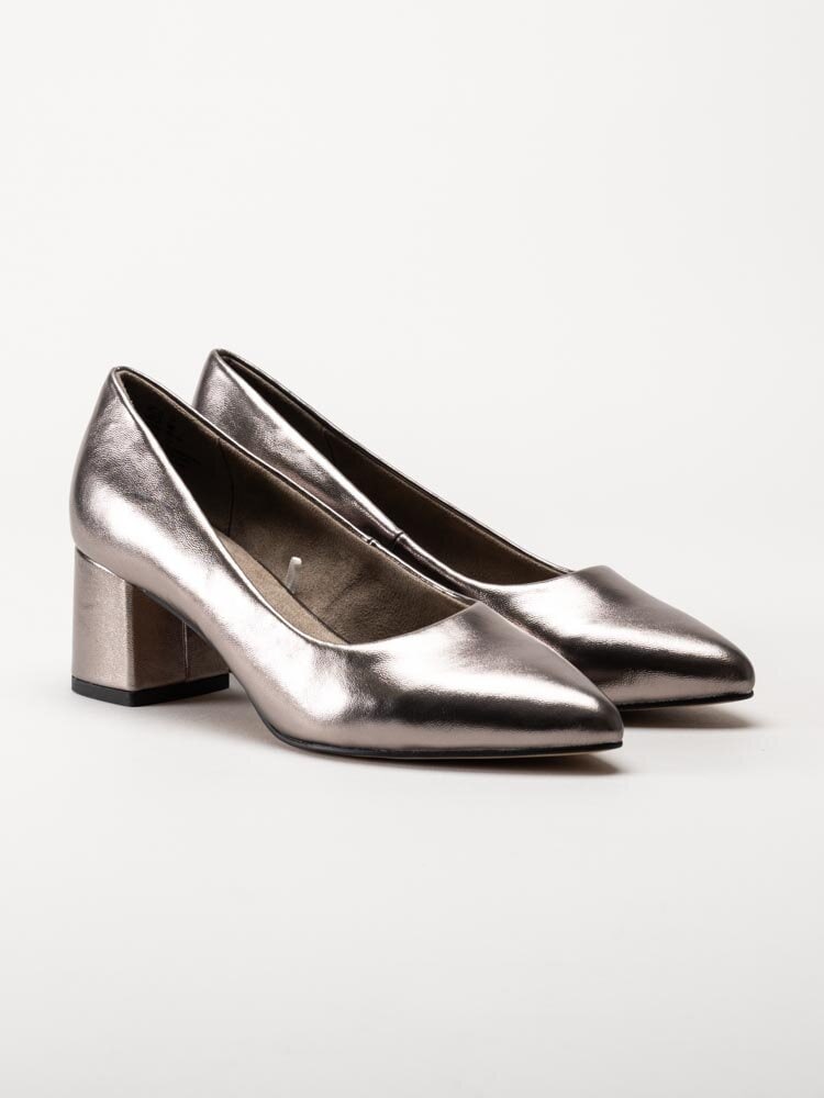 Jana - Softline - Metallic pumps i skinnimitation