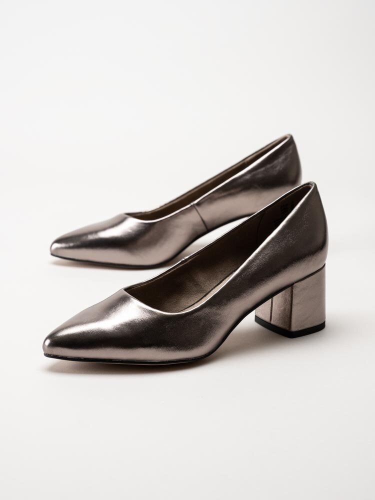 Jana - Softline - Metallic pumps i skinnimitation