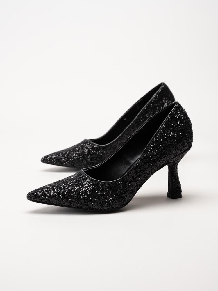 Duffy - Svarta glittriga pumps