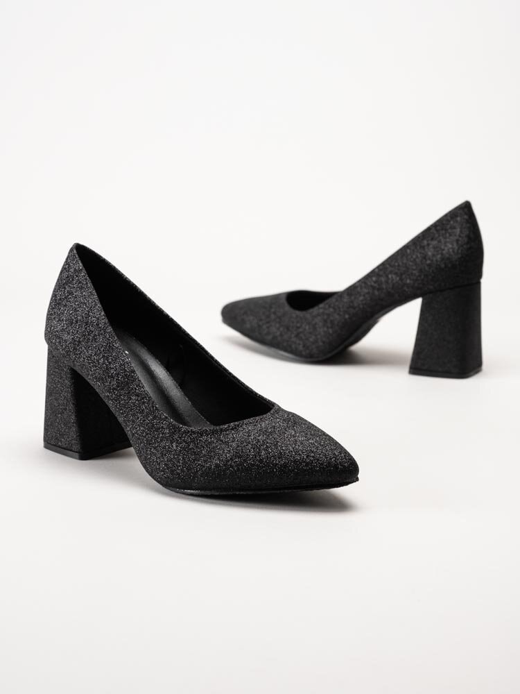 Duffy - Svarta glittriga pumps