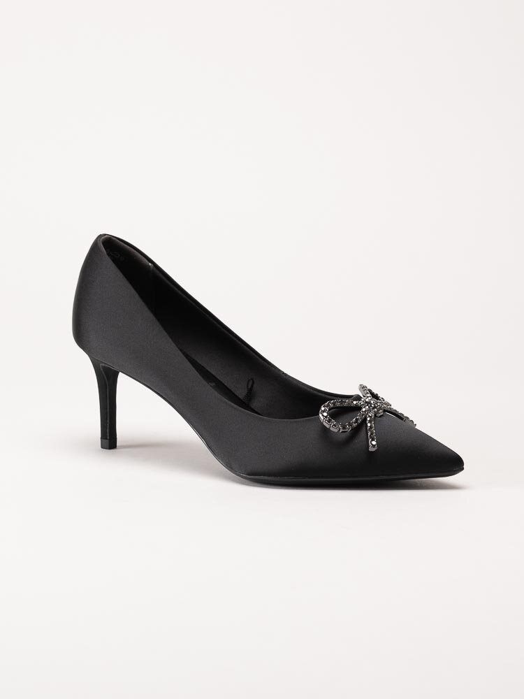 Tamaris - Svarta pumps i satin