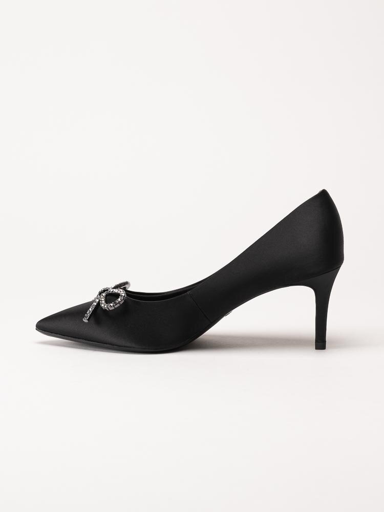 Tamaris - Svarta pumps i satin