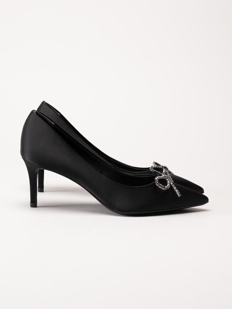 Tamaris - Svarta pumps i satin