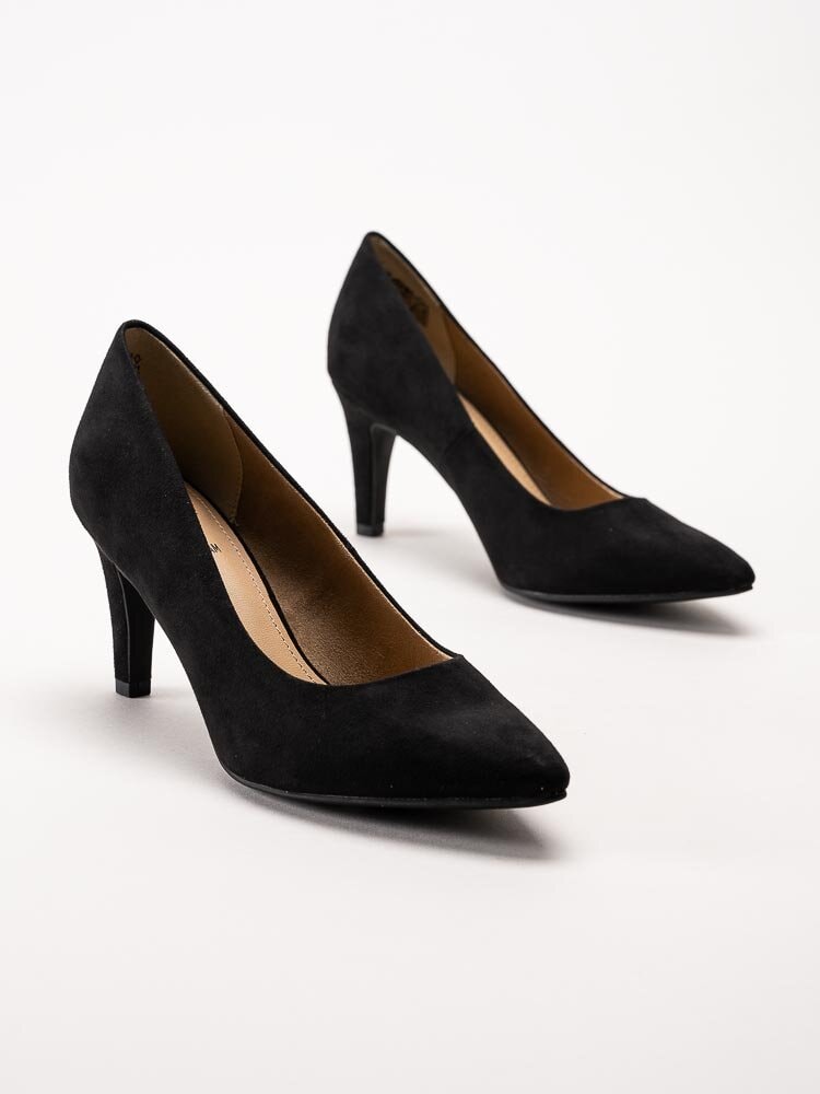 S.Oliver - Svarta pumps i mockaimitaion