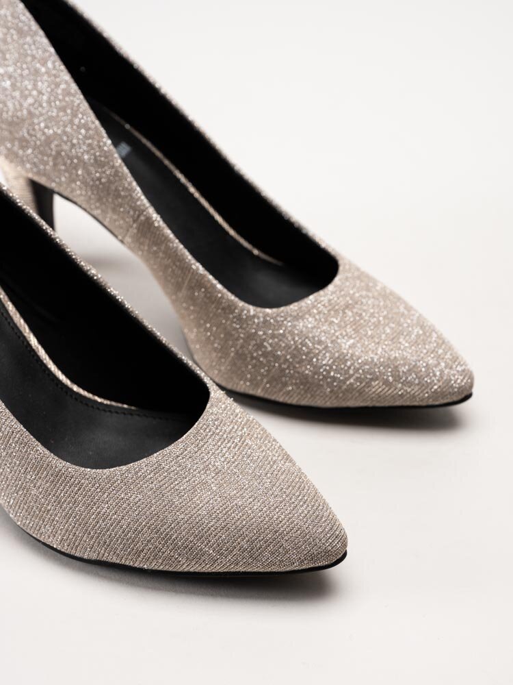 S.Oliver - Platinafärgade glitterpumps