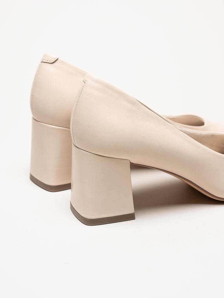 Tamaris - Beige pumps i skinn